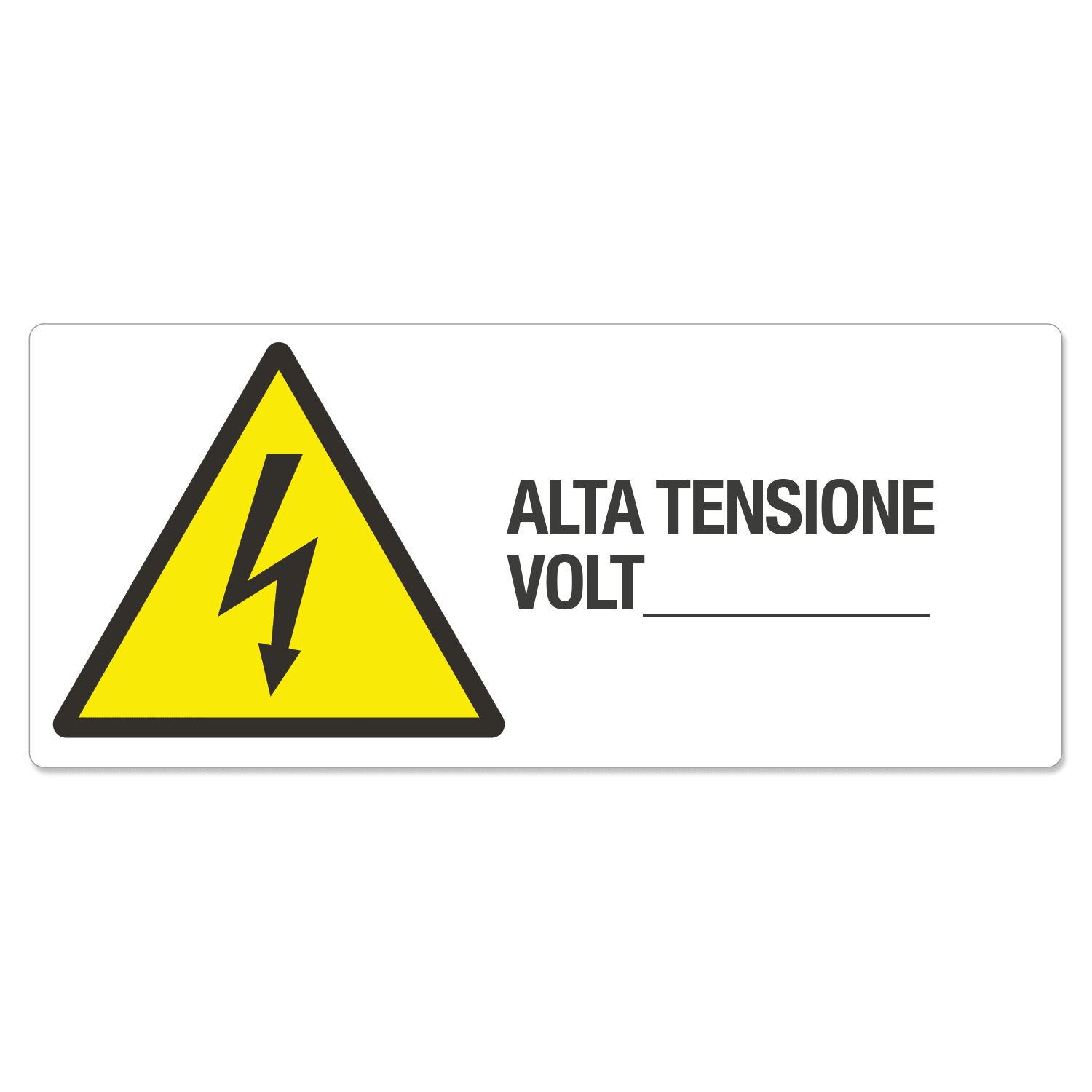 GRAFOPLAST SRL - GRALC10244P1 ALTA TENSIONE VOLT___ IN PVC 350X150 1P