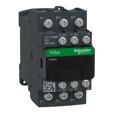 SCHNEIDER ELECTRIC - SNRLC1D386CD TeSys D contattore - 3P(3 NO) - AC-3 - <= 440 V 38 A - 36 V DC