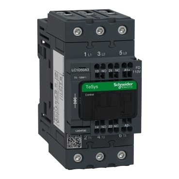 SCHNEIDER ELECTRIC - SNRLC1D50A3FD Contattore TeSys D - 3P (3 NA) - AC3 - <= 440 V 50 A - 110 Vcc