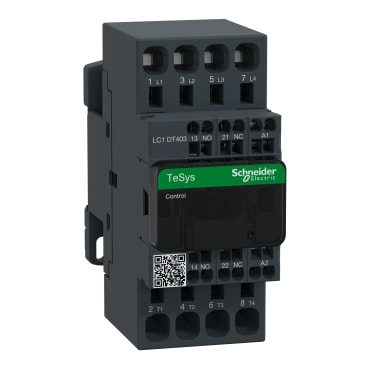 SCHNEIDER ELECTRIC - SNRLC1DT203B7 Contattore TeSys LC1-D - 4 poli - CA-1 440V 20 A - Bobina 24 V CA