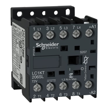 SCHNEIDER ELECTRIC - SNRLC1KT206SLS207 CONTATTORE K 4P AC3 440V 20A - 72 V