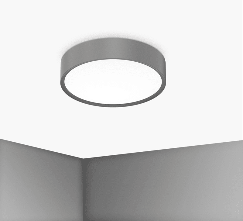 CENTURY ITALIA SRL - CUYBCL-1730GR PLAF. BLANCA LUXE 300MM GRIGIO