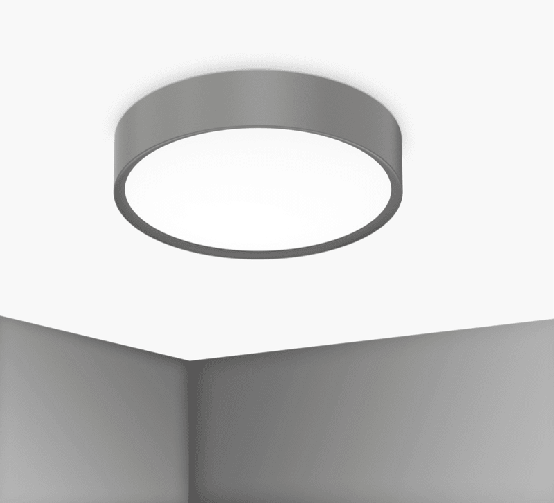 CENTURY ITALIA SRL - CUYBCL-2440GR PLAF. BLANCA LUXE 400MM GRIGIO