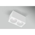 CENTURY ITALIA SRL - CUYESQBB160-2GU10 PLAFONIERA LED ESSENZA QUBE BIANCA/BIAN