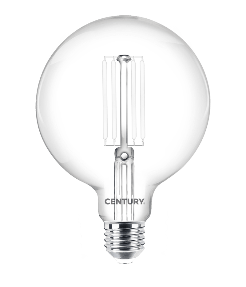 CENTURY ITALIA SRL - CUYING125W-142740 FIL. LED INCANTO WHITE GLOBO CHIARA G125