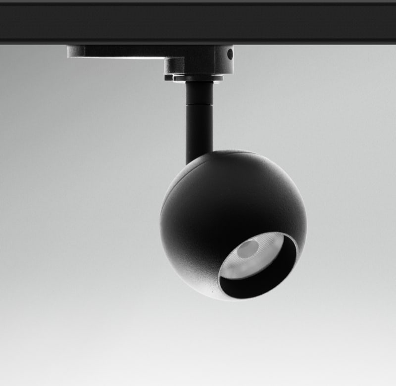 CENTURY ITALIA SRL - CUYRGMSNE-106530 SPOTLIGHT LED REGIA MINI SFERA NERO