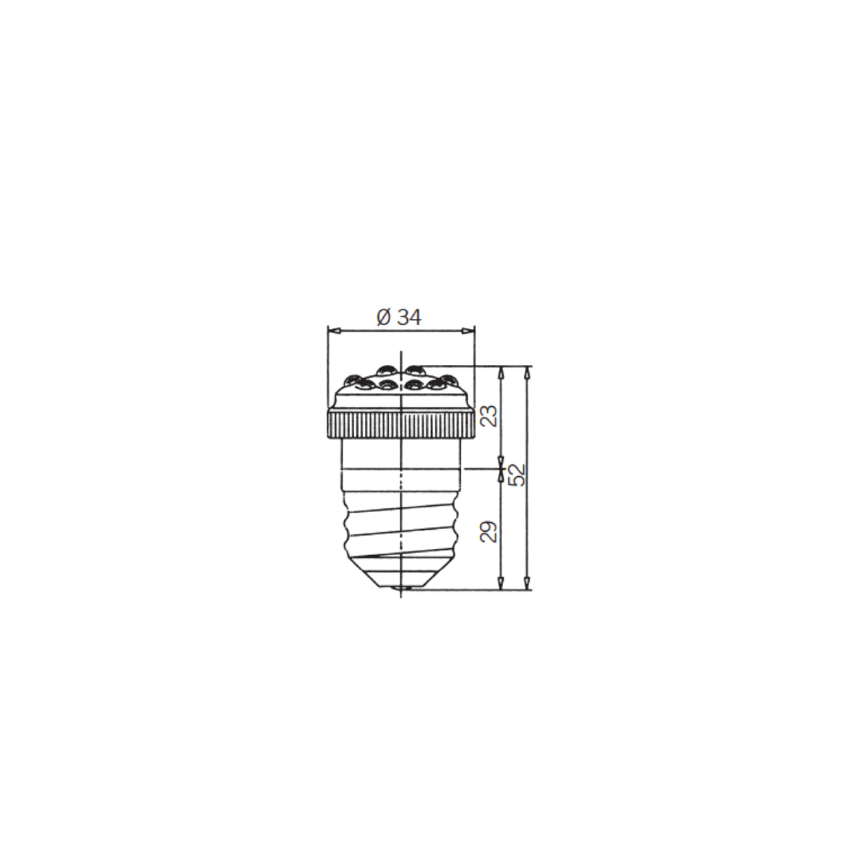 SIRENA - SIR28883 LD 145 F EXL E27 V240 AC3