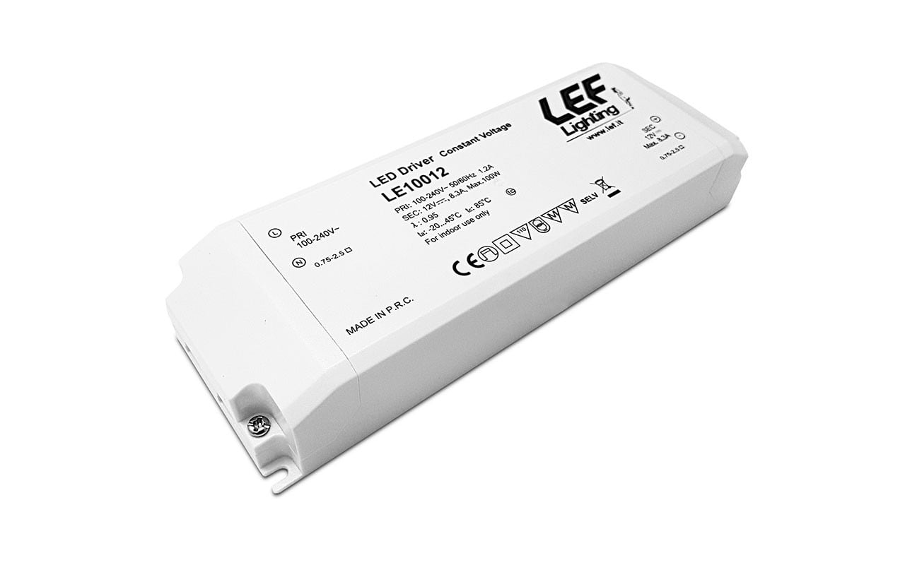 LEF LIGHTING SRL - LEFLE10012 ALIM. LED TENS.COSTANTE 100W 12VDC IP20