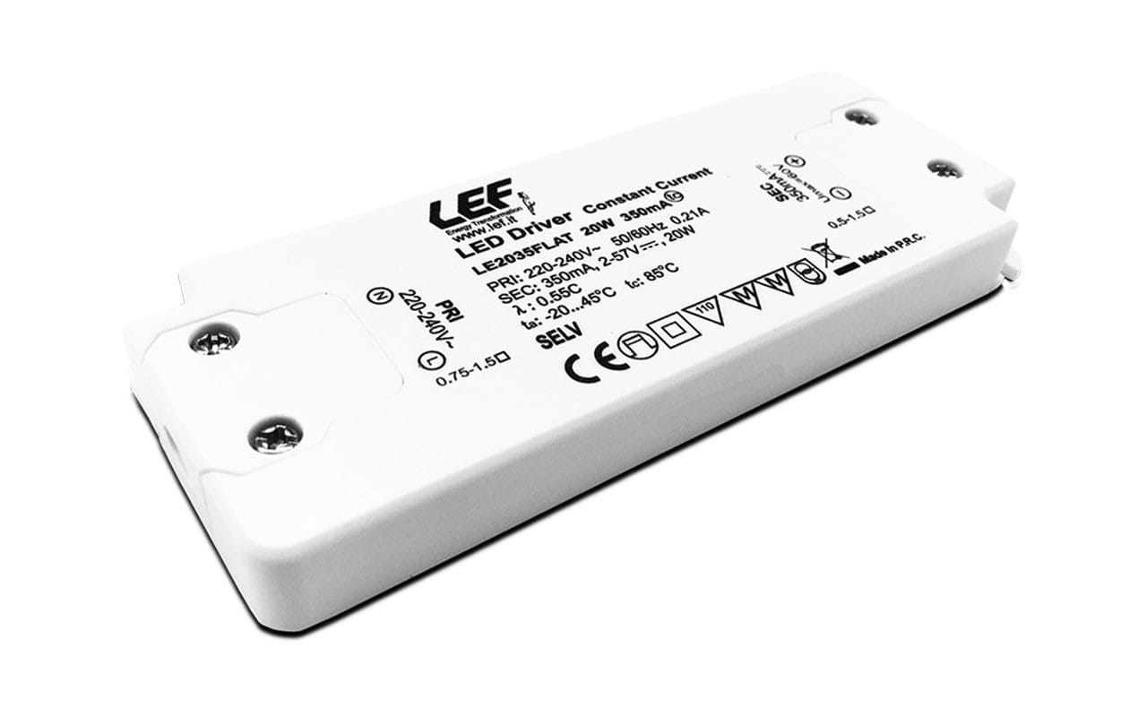 LEF LIGHTING SRL - LEFLE2035FLAT ALIM.LED 20W 350MA 2-57VDC FLAT