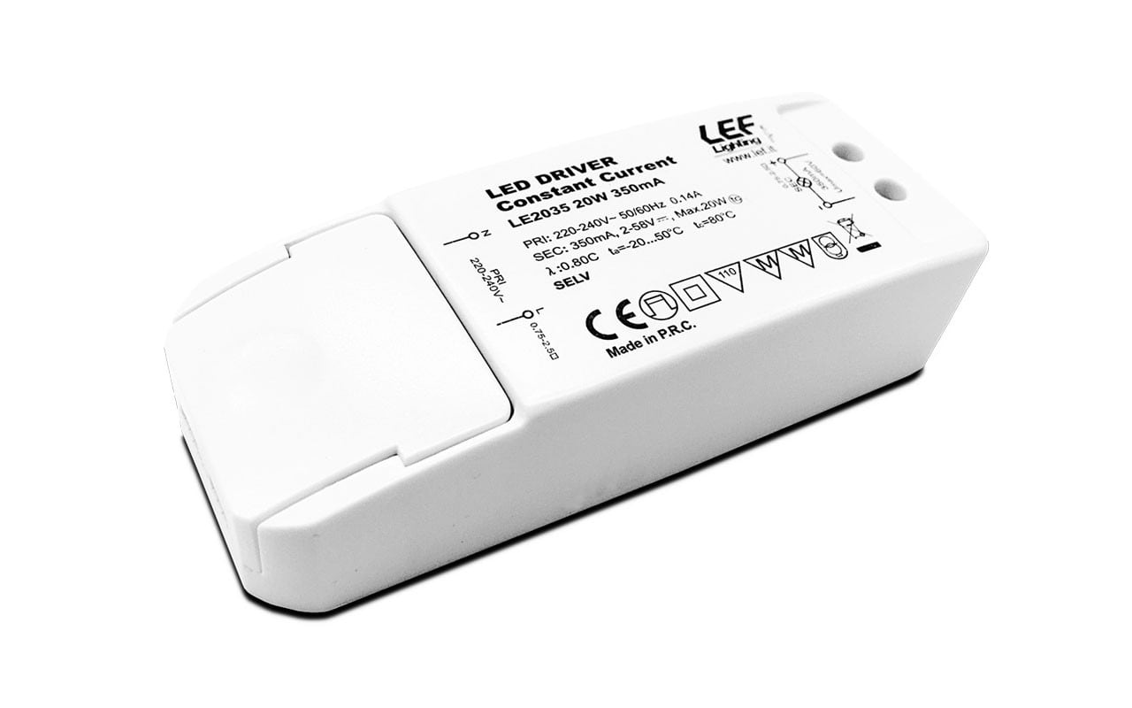 LEF LIGHTING SRL - LEFLE2035 ALIM. LED CORR.COSTANTE 350MA 20W IP20