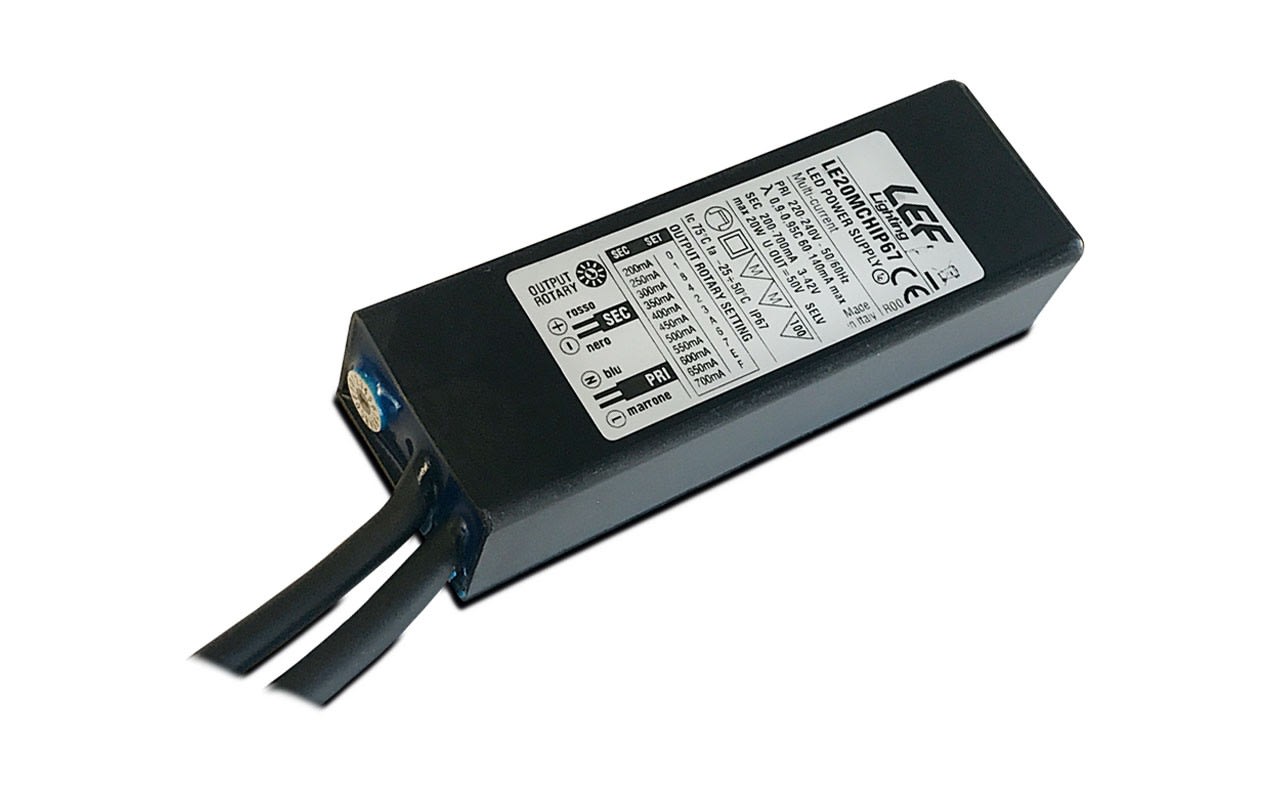 LEF LIGHTING SRL - LEFLE20MCHIP67 ALIM. LED. 200 700MA 8,4 19,6W IP67