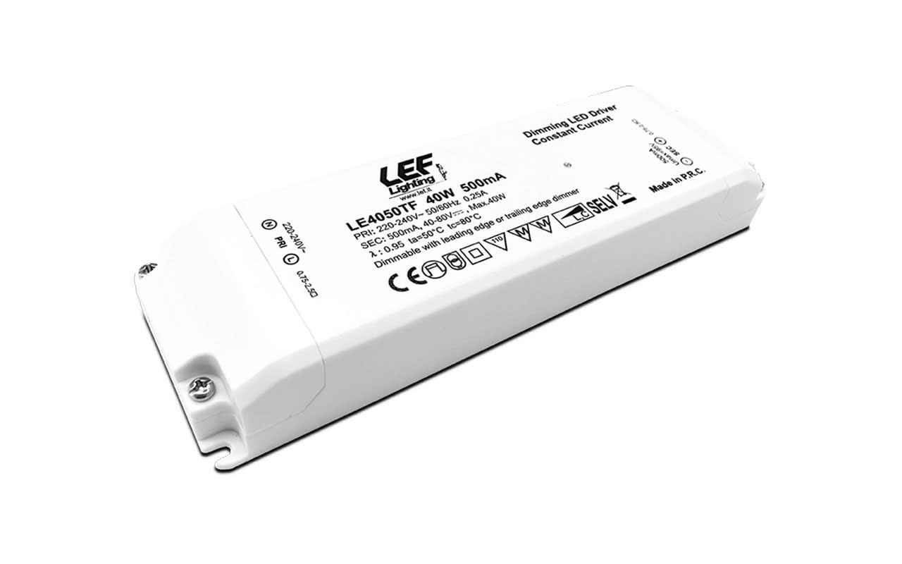 LEF LIGHTING SRL - LEFLE4050TF ALIM.LED 40W 500MA 30-60VDC DIM.