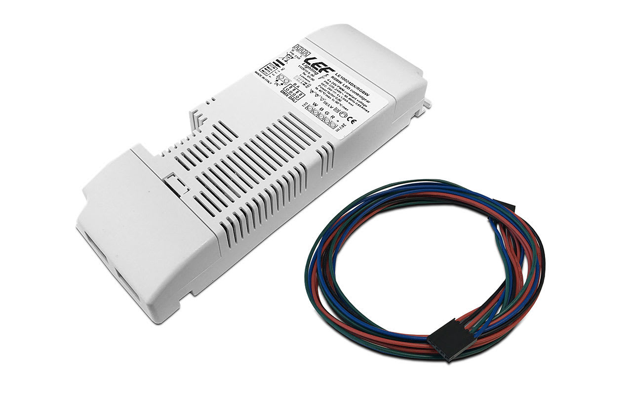 LEF LIGHTING SRL - LEFLE10024DX/RGBW ALIM. LED 100W CV 24VDC RGBW DIM. IP20