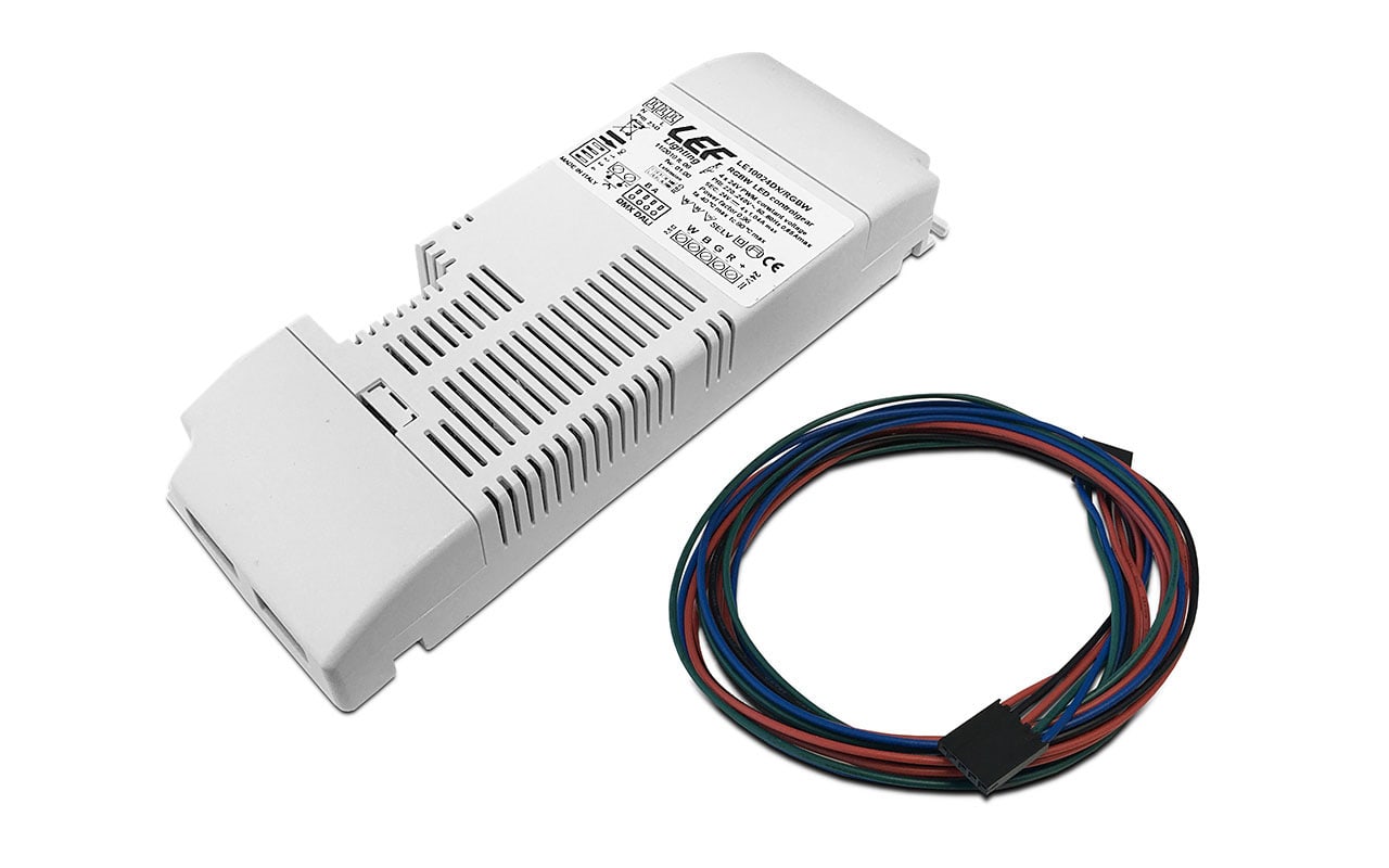 LEF LIGHTING SRL - LEFLE10024DX/RGBW ALIM. LED 100W CV 24VDC RGBW DIM. IP20