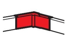 LEGRAND - LEG030281 DLP-ANGOLO INT/EST.X MINI 40X20 BIANCO