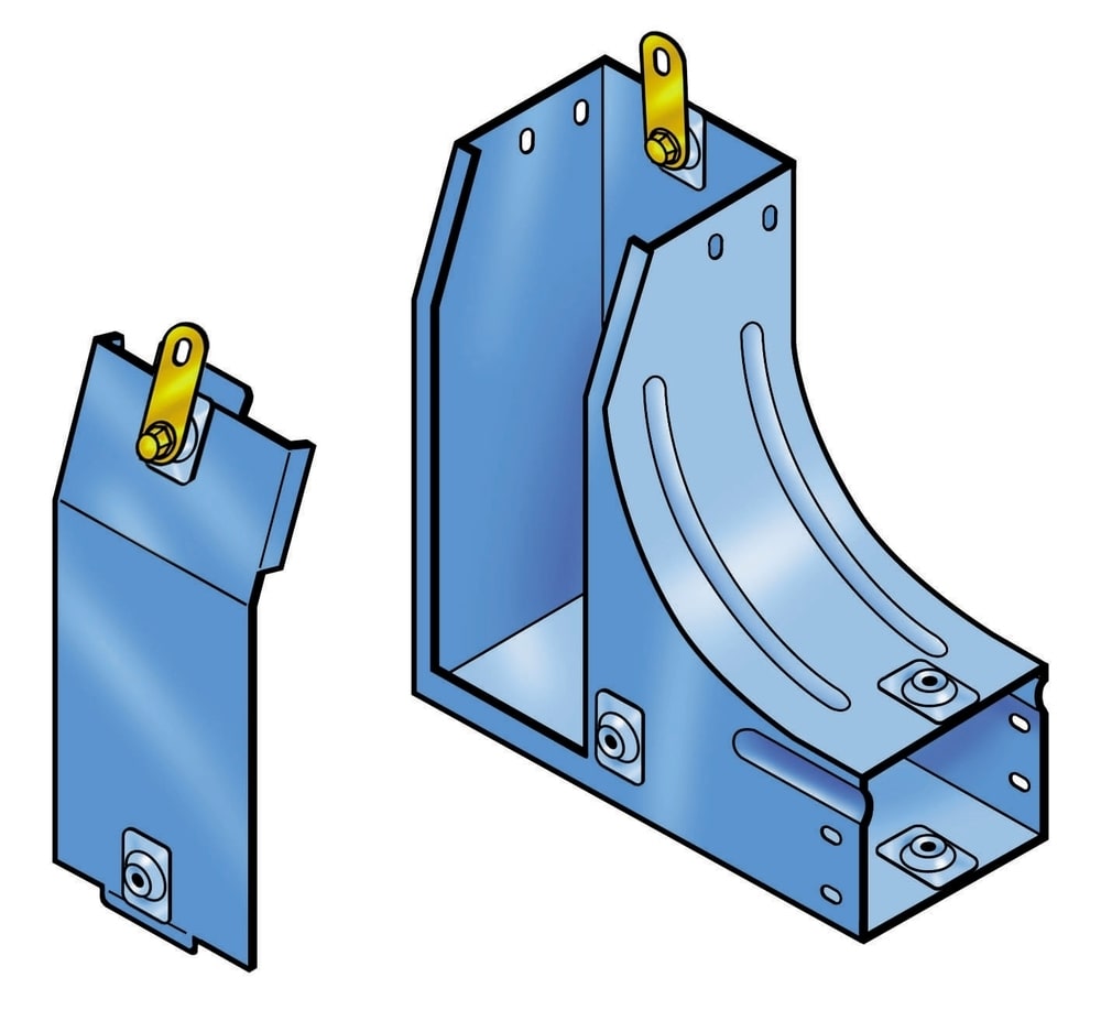 LEGRAND - LEG31AGB050G P31-CURVA DX VAR. PIANO SALITA 50X50 GP