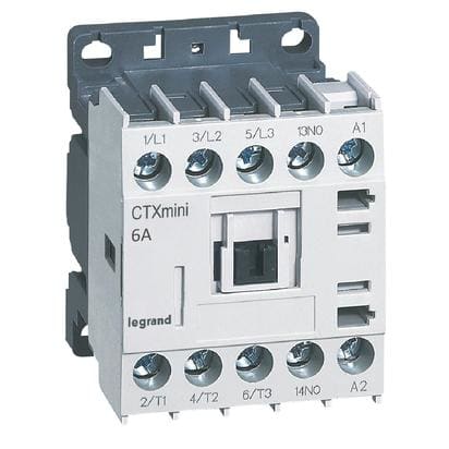 LEGRAND - LEG417000 CTX3 MINI - CONT 3P 6A 1NO 24VAC