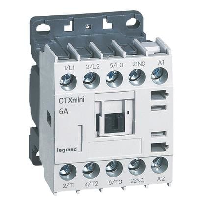 LEGRAND - LEG417010 CTX3 MINI - CONT 3P 6A 1NC 24VAC