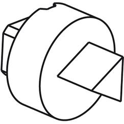 LEGRAND - LEG631625 COVER-CROSSING-INSERTO TRIANG MASCHIO 6,