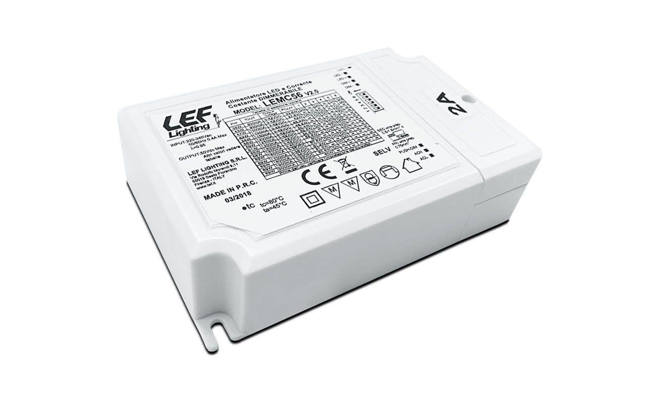 LEF LIGHTING SRL - LEFLEMC56 ALIM.LED 800 2000MA 60W DIMM. PUSH/1-10V
