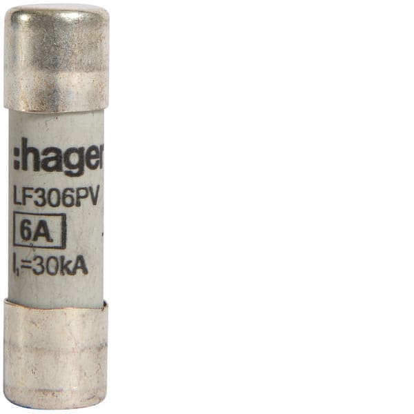 HAGER - HAGLF306PV FUSIBILE FOTOVOLTAICO 10.3X38 6A 1000V D