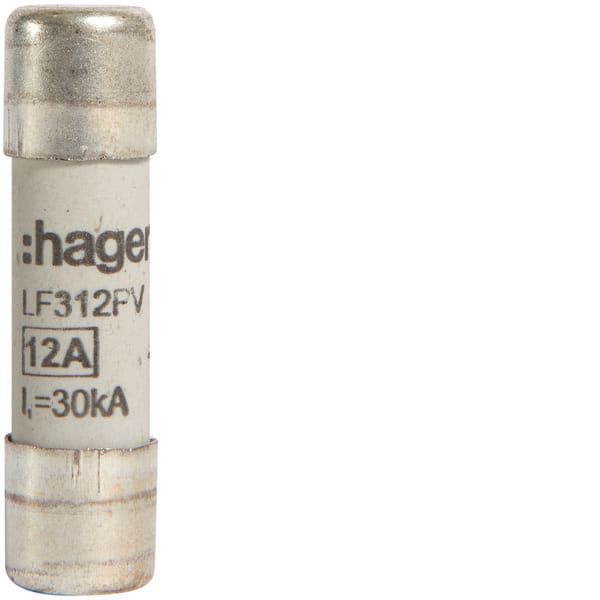 HAGER - HAGLF312PV FUSIBILE FOTOVOLTAICO 10.3X38 12A 1000V