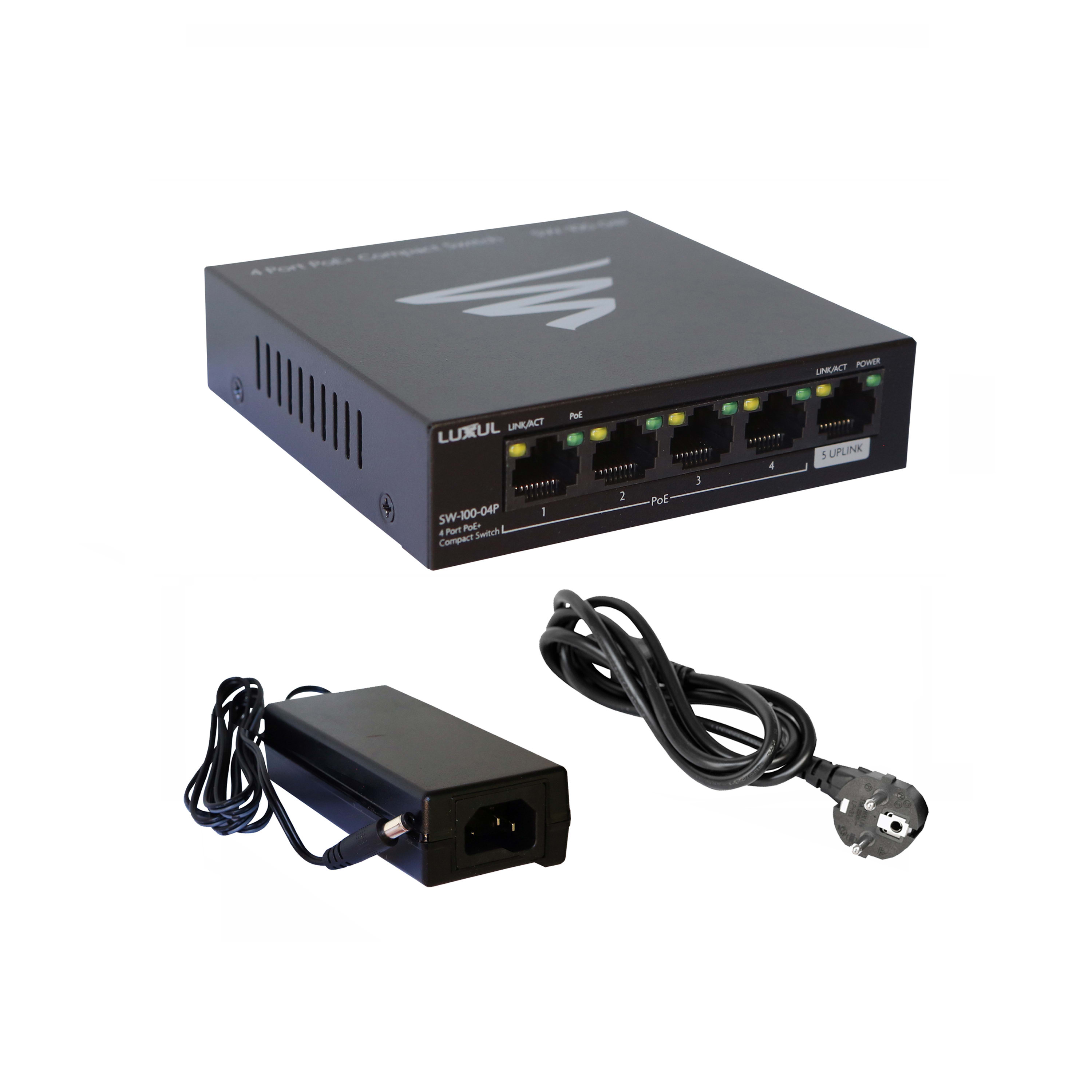 LEGRAND - LEG413111 SWITCH GIGABIT 5 PORTE CON 4 PORTE POE