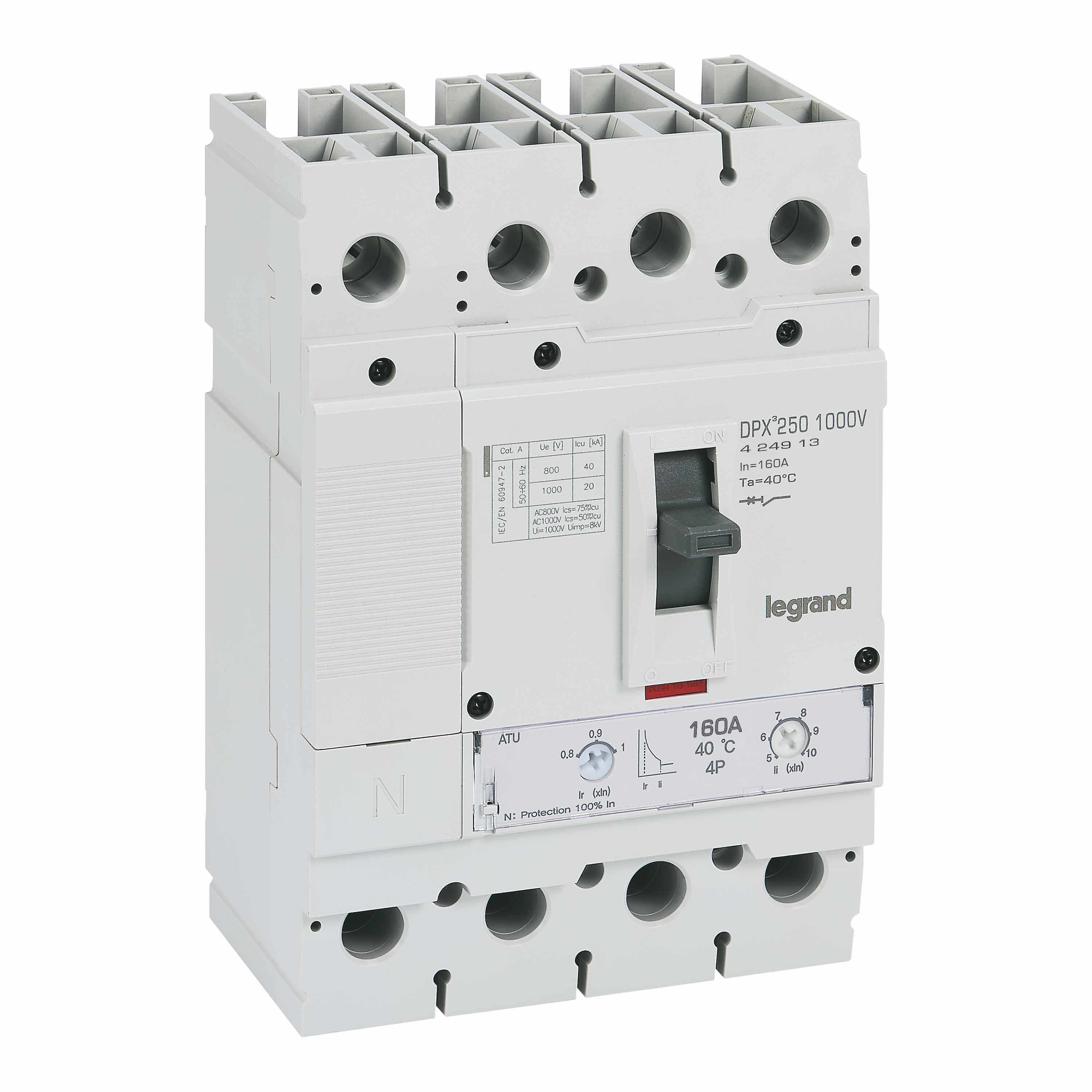 LEGRAND - LEG424913 DPX3 250 1000V, 4P 160A, 20KA
