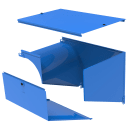 LEGRAND - LEG484691 P31-CURVA SX VAR PIANO DISCESA 600X50 GP