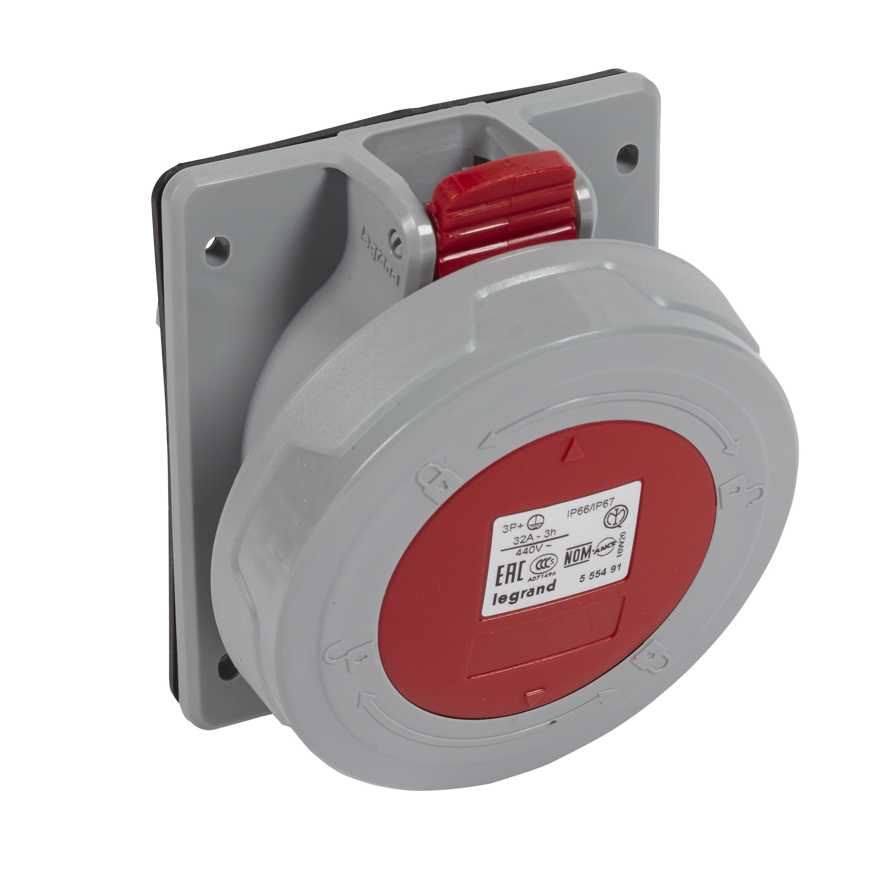 LEGRAND - LEG555491 PRESA FISSA 32A 3P+T 440V 3H IP6