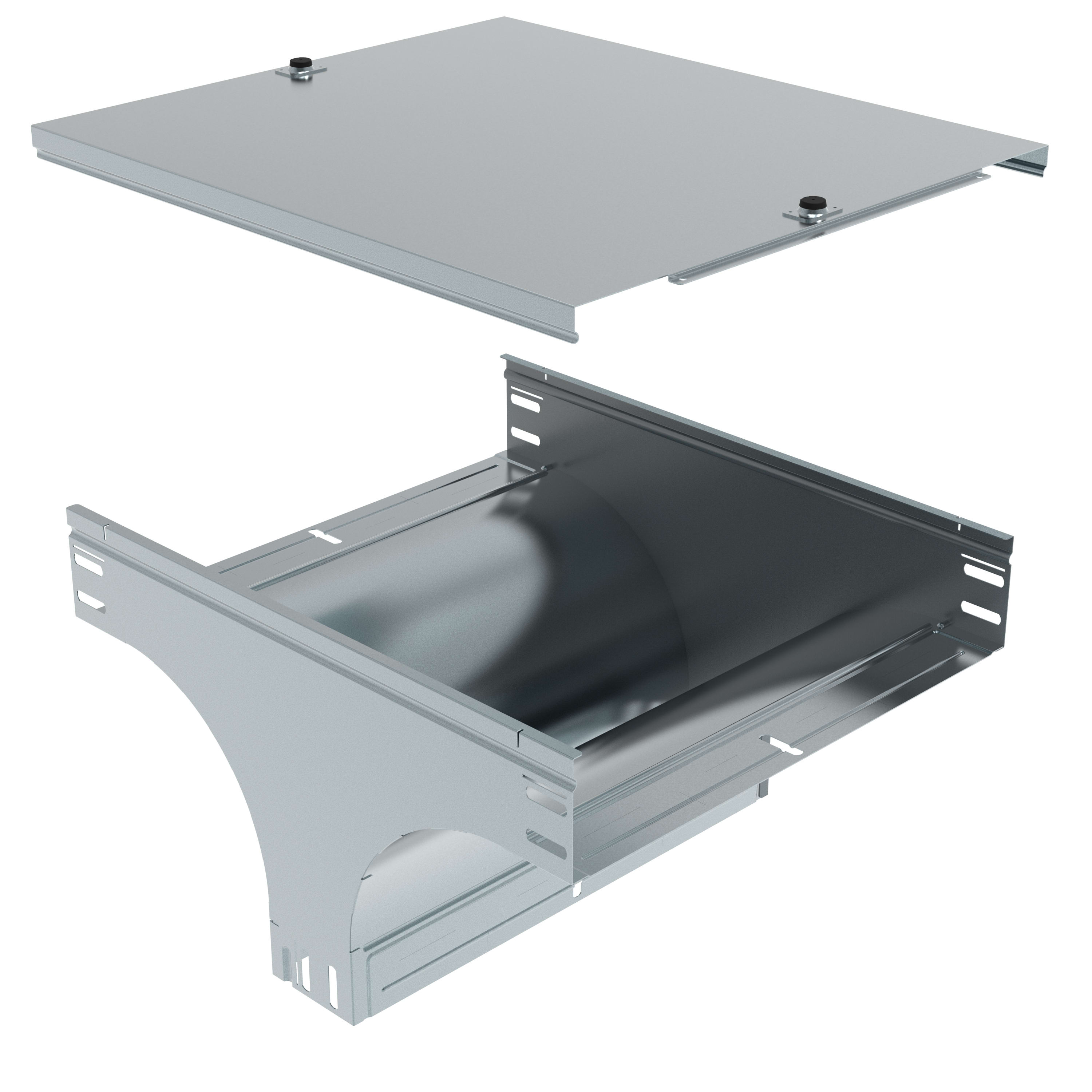 LEGRAND - LEGAW600L P31-DERIV. VERT. T DISCESA 600X75 INOX 3