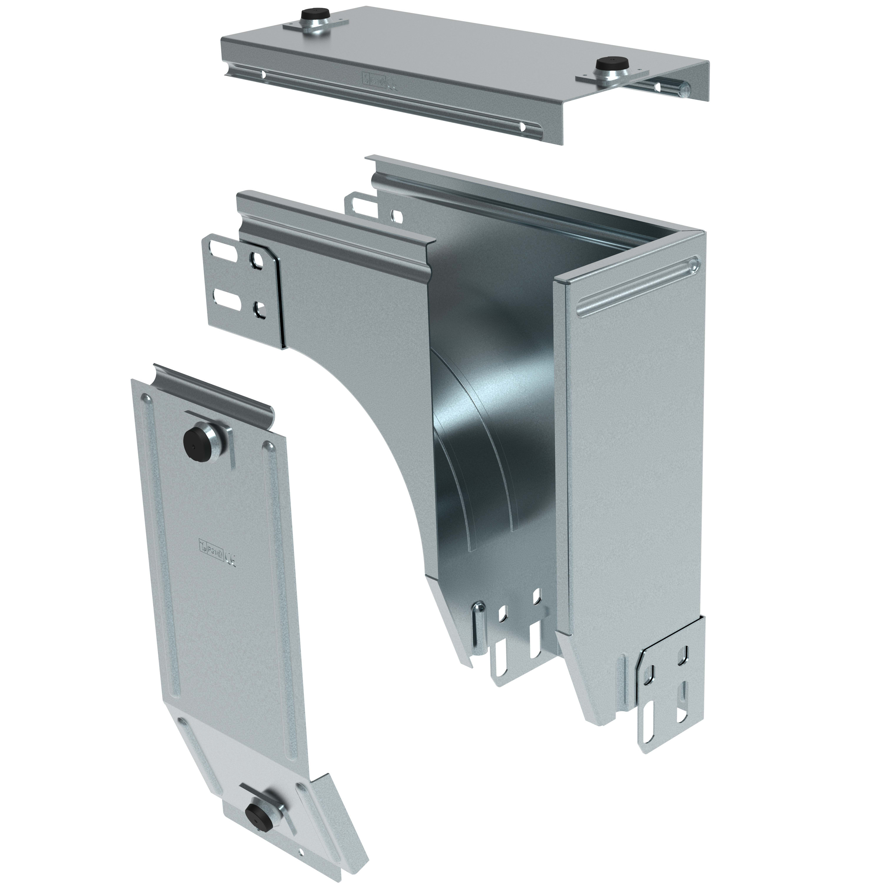 LEGRAND - LEGAZ075C P31-CURVA DX VAR. PIANO DISCESA 75X75 C