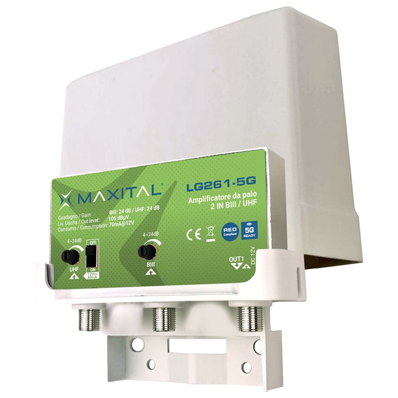FTE MAXIMAL ITALIA S - FTELG261-5G LG261-5G AMP. PALO 2 IN. BIII/UHF G.24DB