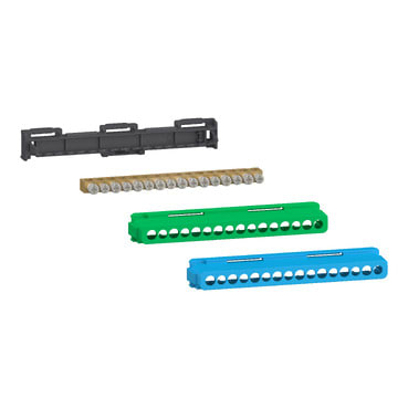 SCHNEIDER ELECTRIC - SNRLGYT2A16 Kit morsettiera Linergy, 16 fori, 8x16 mm² + 8x10 mm², terra o neutro