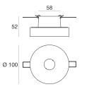 LINEA LIGHT (ILED) - ILD7619 ONE-TO-ONE SPOT INC.10W B.CO PH.CUT