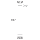 LINEA LIGHT (ILED) - ILD8365 JOSHUA PIANT.LED 25W B.CO RAGG