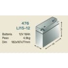 LINCE ITALIA SPA - LIN476 LI 18-12 ACCUMULATORE 12 V 18 AH