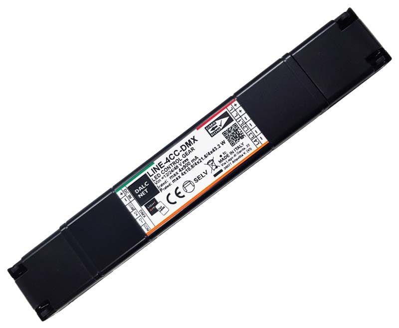 DIGIMAX SRL - DIXLINE-4CC-DMX DIMMER DMX CC 12-48VIN 4CH