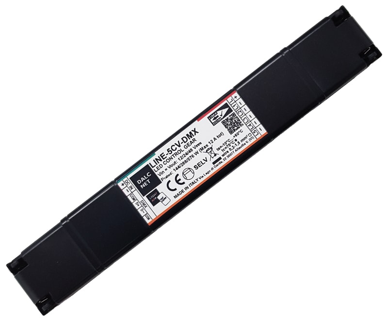 DIGIMAX SRL - DIXLINE-5CV-DMX DIMMER DMX CV 12-48VIN 5CH