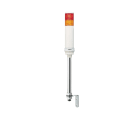 SCHNEIDER ELECTRIC - SNRXVC4B25S Harmony XVC, Colonna luminosa monoblocco precablata, plastica, rosso aranc., Ø40, montaggio su tubo, luce fissa o lampeg., buzzer, IP23, 24 VAC/DC