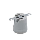 LAMPO LIGHTING TECHN - LMOA7010/90C PORTALAMPADA E27 CERAMICA+ STAFFA DRITTA