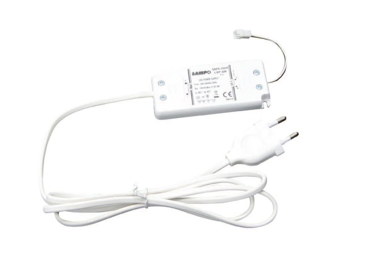 LAMPO LIGHTING TECHN - LMOKITLED6 KIT CONVERTER LSP8W 350MA CABLAGGIO X6