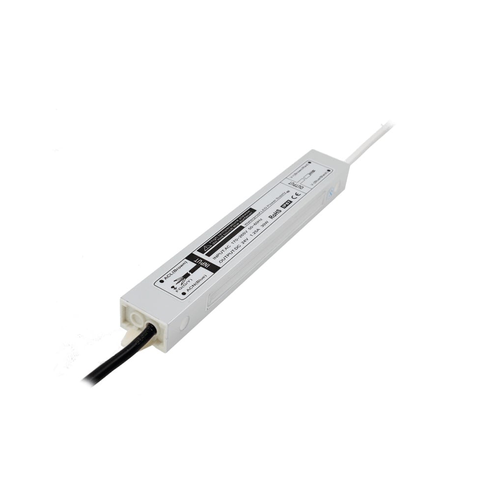 LAMPO LIGHTING TECHN - LMOLS24IP6730W CONVERTER 30W 230V-24V IP67 METALLO