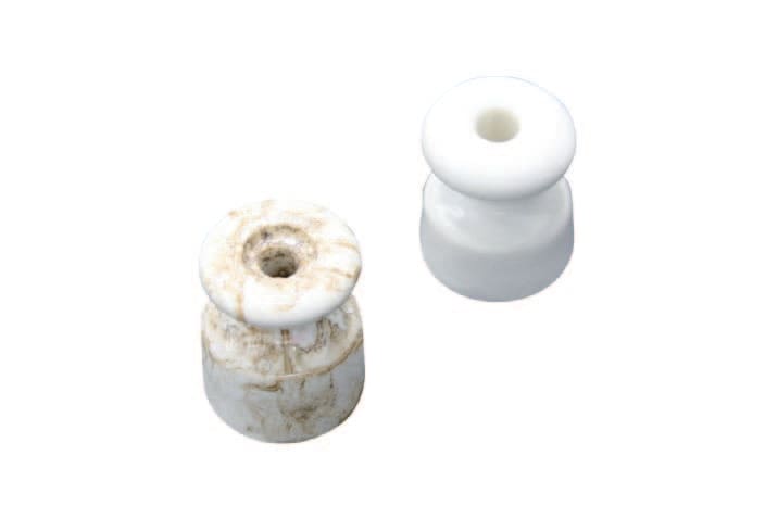 LAMPO LIGHTING TECHN - LMOOLD-ISO16 ISOLATORE PORCELLANA D.16 BIANCO