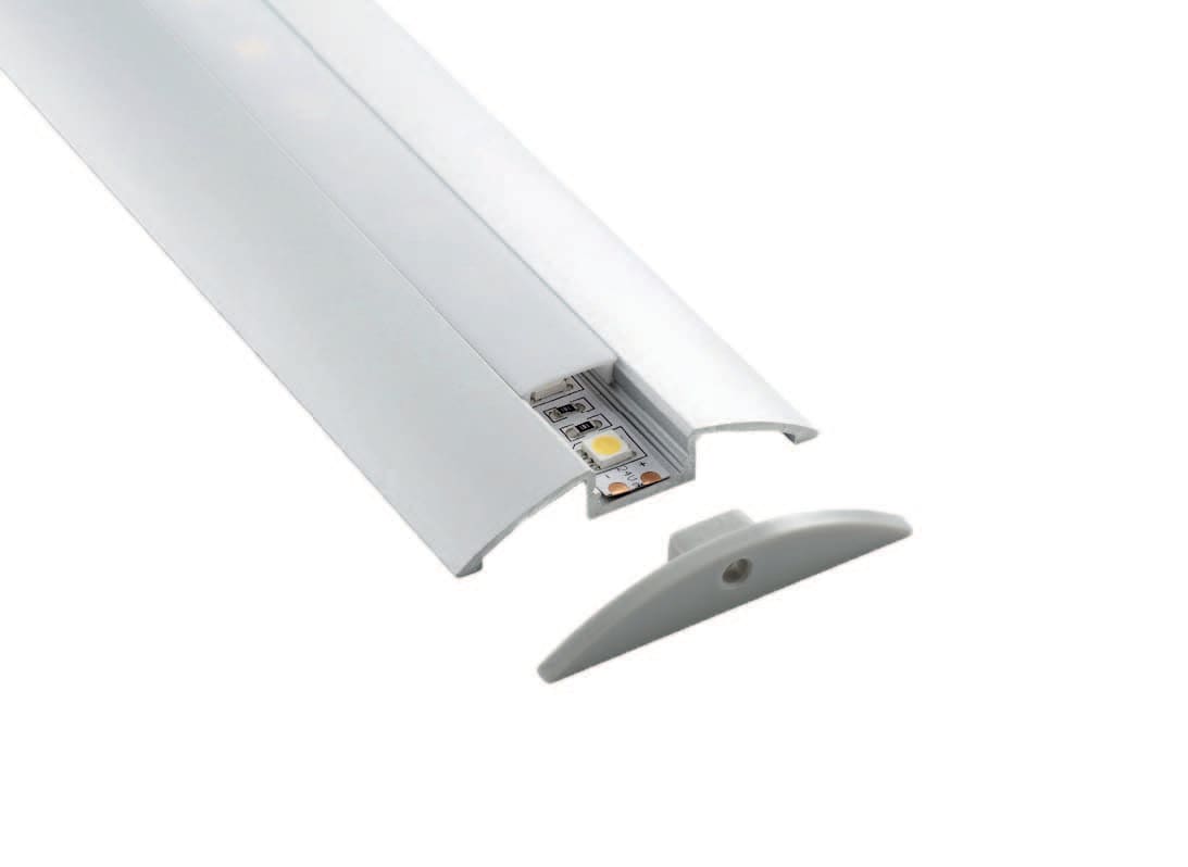 LAMPO LIGHTING TECHN - LMOPR/DF-N DIFFUSORE SEMI OP. L.2MT 12.2MM
