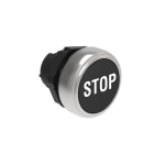 LOVATO - LOVLPCB1132 PULSANTE RASATO STOP NERO
