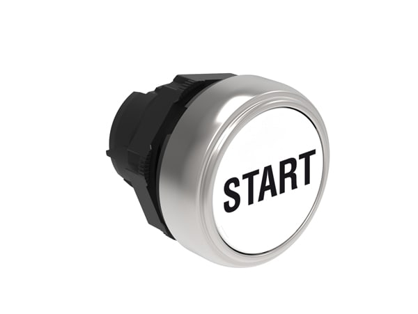 LOVATO - LOVLPCB1168 PULSANTE RASATO START BIANCO