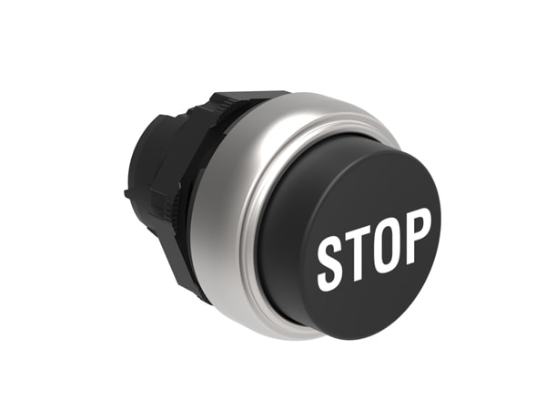 LOVATO - LOVLPCB2132 PULSANTE SPORGENTE STOP NERO