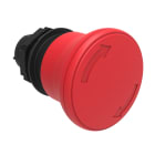 LOVATO - LOVLPCB6344 PULSANTE FUNGO 40MM ROSSO SG.ROTAZIONE