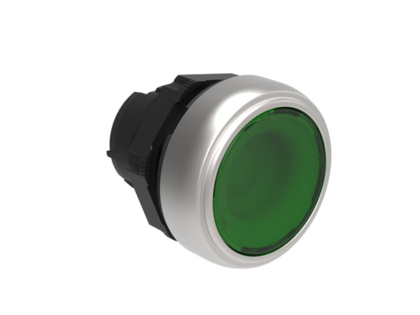 LOVATO - LOVLPCQL103 PULSANTE PASSO-PASSO RASATO LUM. VERDE